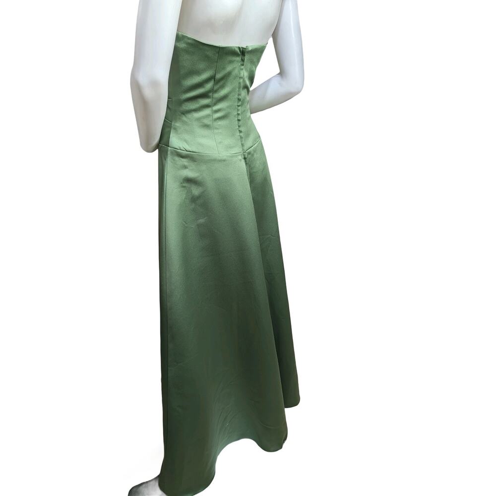 Alfred Angelo Strapless Formal Gown (Size: 6)Clover Green Style 6333-Prom, Event - Picture 6 of 8
